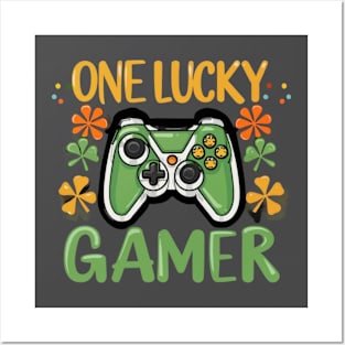 One Lucky Gamer , Funny Gamer Posters and Art